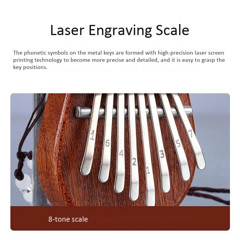 Mini Kalimba - 8 Key Thumb Piano