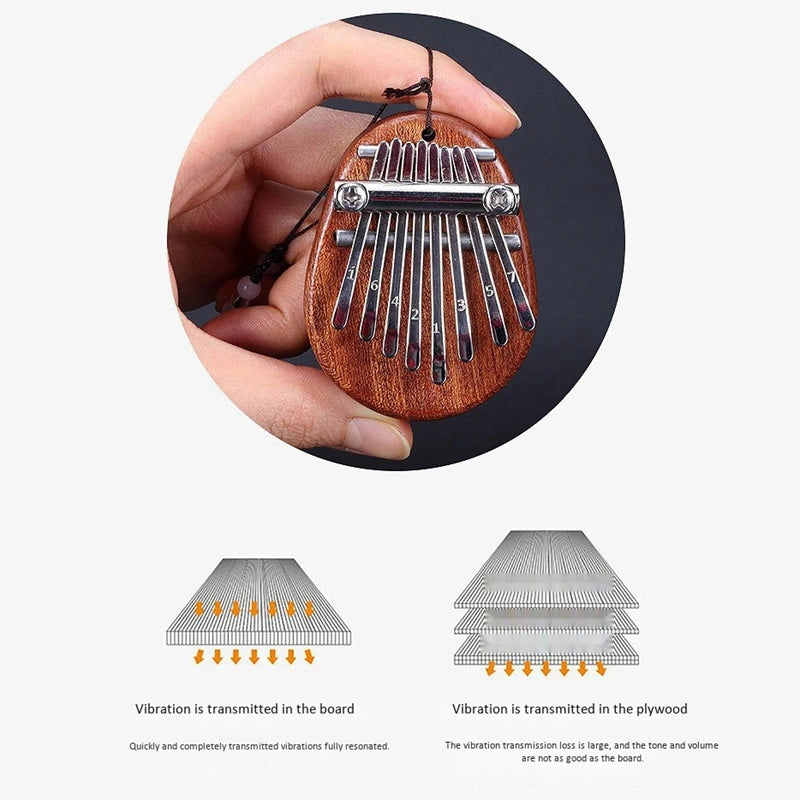 Mini Kalimba - 8 Key Thumb Piano